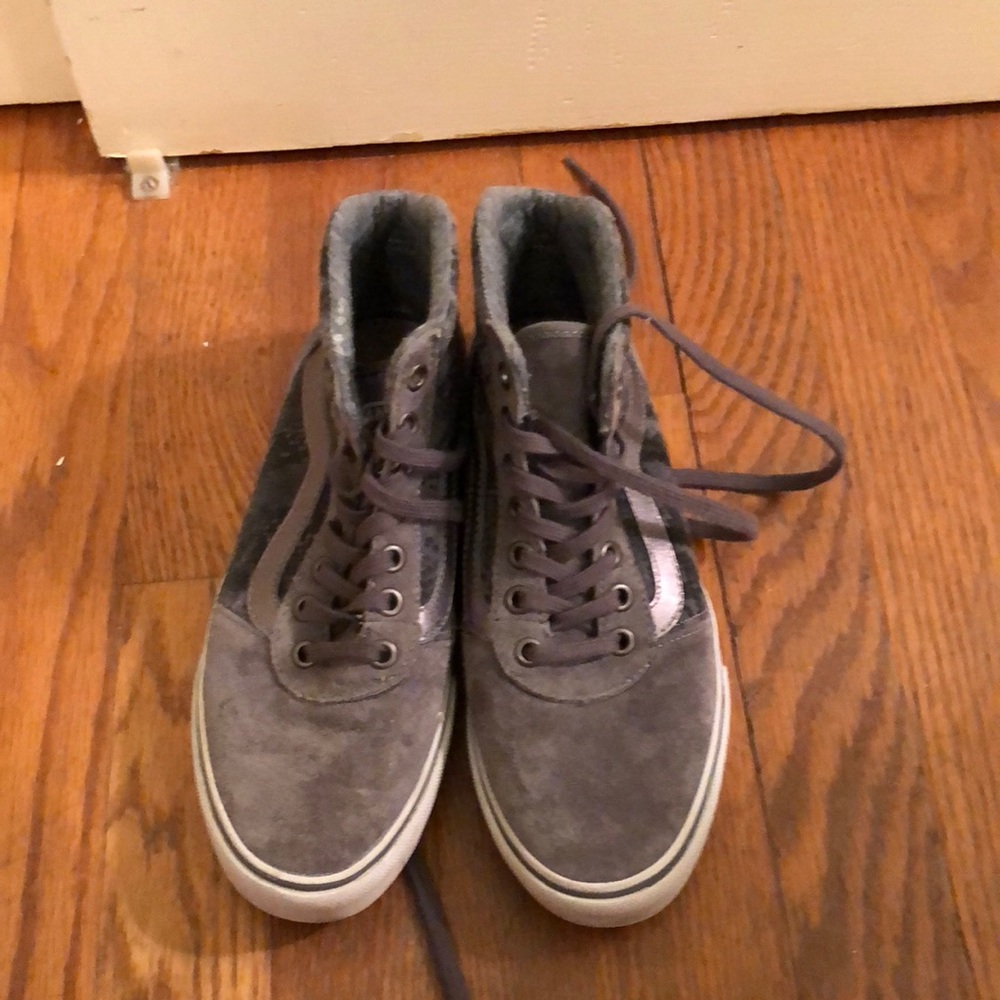 Grey Snakskin Vans